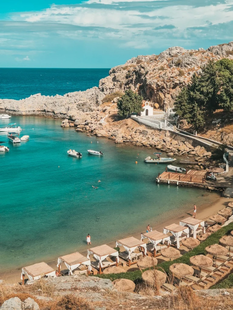 St Pauls Bay Rhodos | Strandmeisje